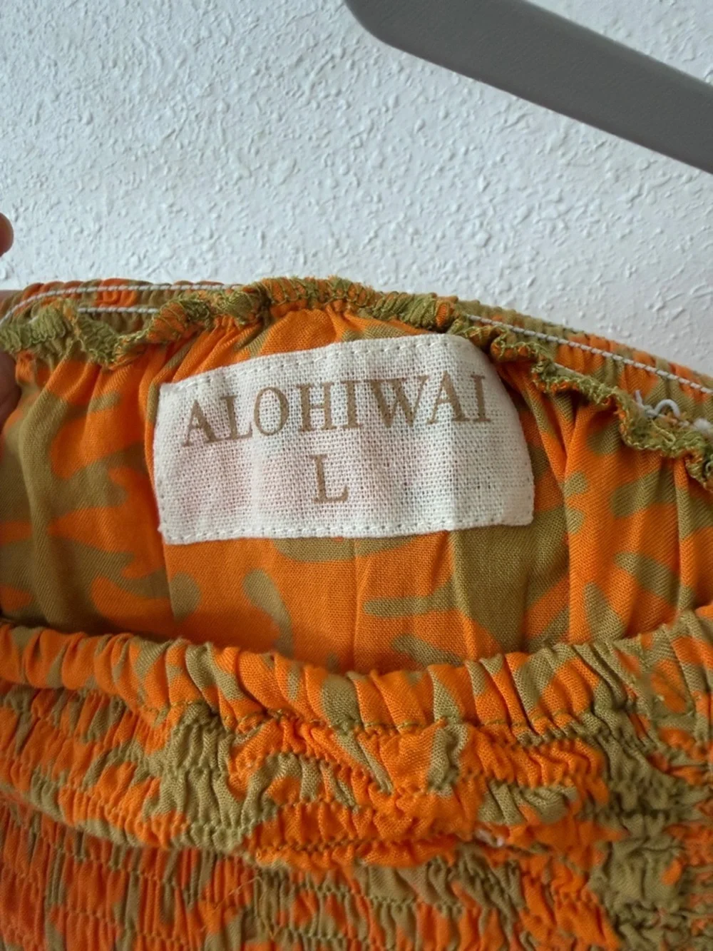Alohiwai - Vintage Aloha strapless Maxi - Size L
Tangerine / Green tea colorway - Picture 3 of 5